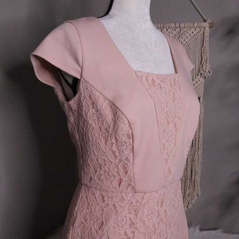 The Limited | Cap Sleeve Lace Sheath Dress Medium - image 3