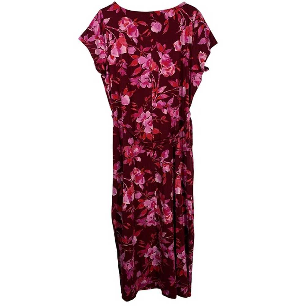 J.Jill Women's Floral Maxi Dress Purple Pink Size… - image 2