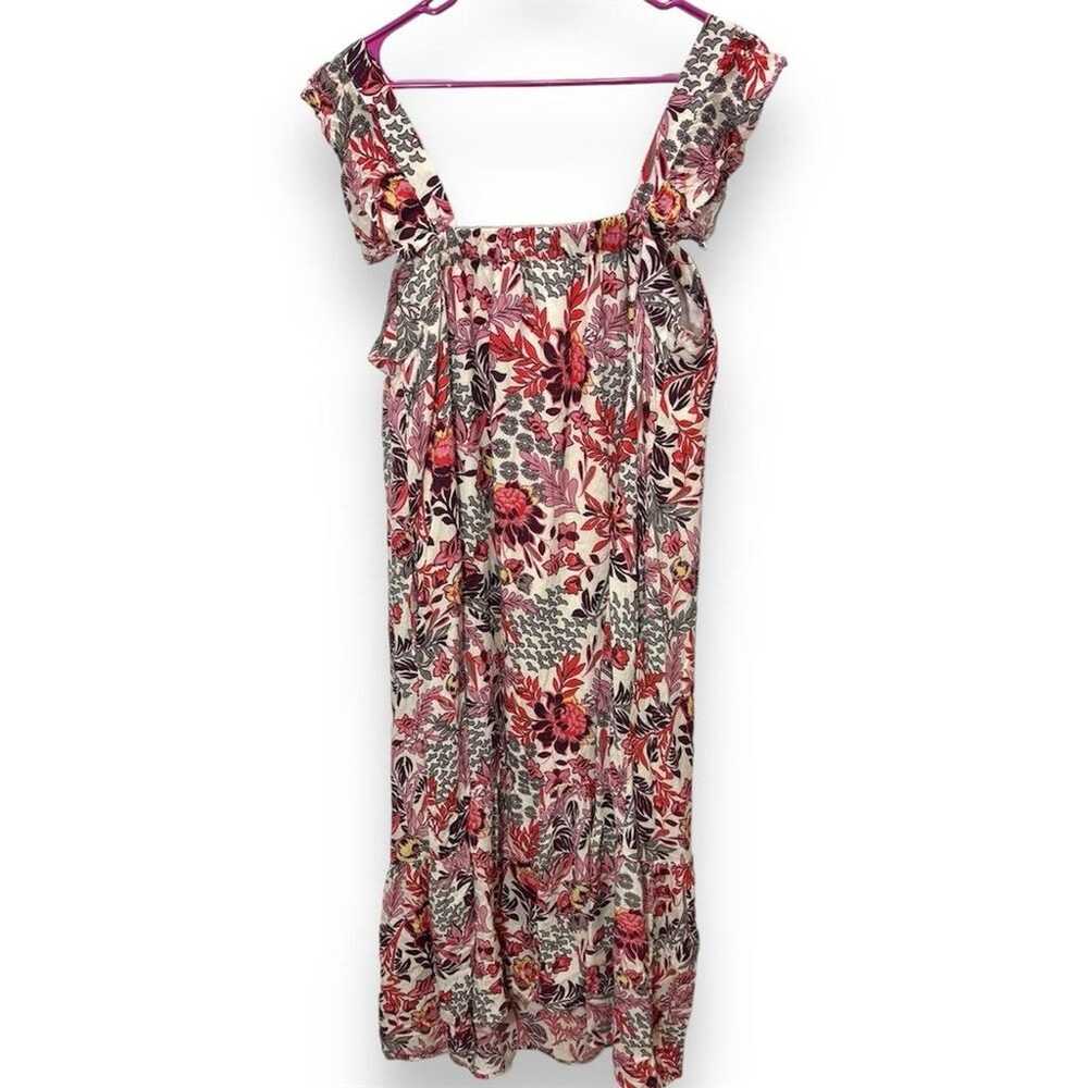 Knox Rose XXL Boho Midi Dress Floral Pink Orange … - image 3