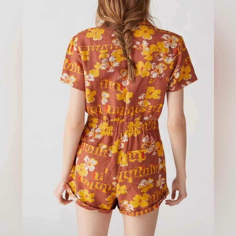 Urban Outfitters UO Redhook Linen Coverall Romper… - image 2