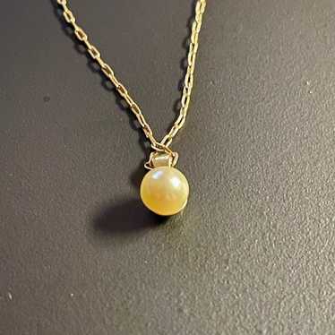 Vintage 1985 AVON Goldtone Cream Faux Pearl Pearl… - image 1