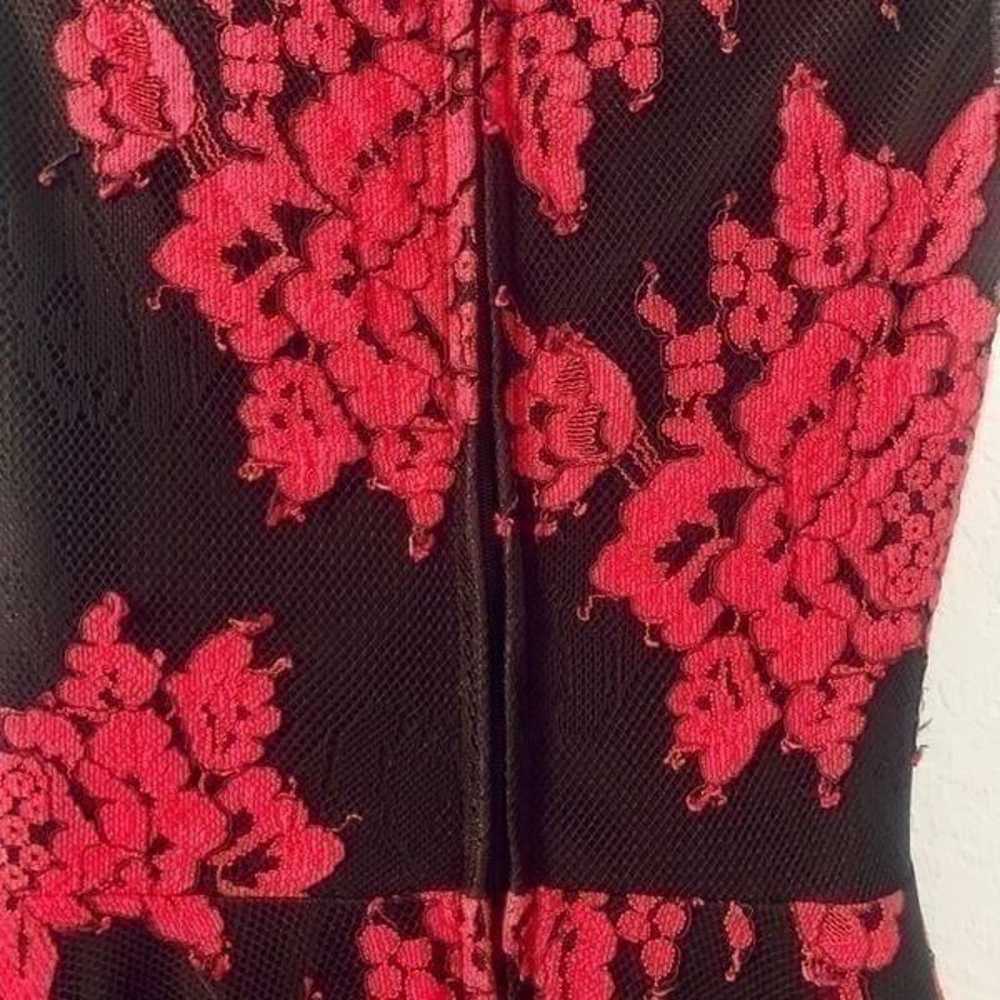 City Studio Black & Red Lace Floral Fit & Flare D… - image 10