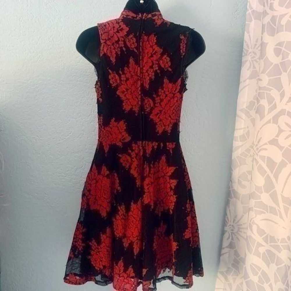 City Studio Black & Red Lace Floral Fit & Flare D… - image 8