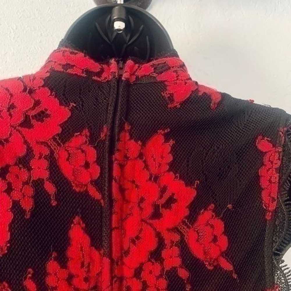 City Studio Black & Red Lace Floral Fit & Flare D… - image 9