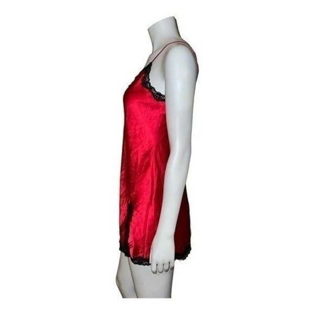 Victoria's Secret Red Satin Y2K Slipdress Chemise… - image 3