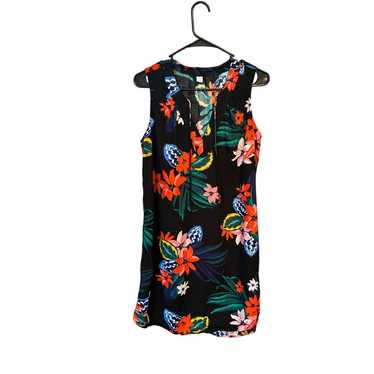 Black floral Old Navy Hawaiian dress sleeveless li