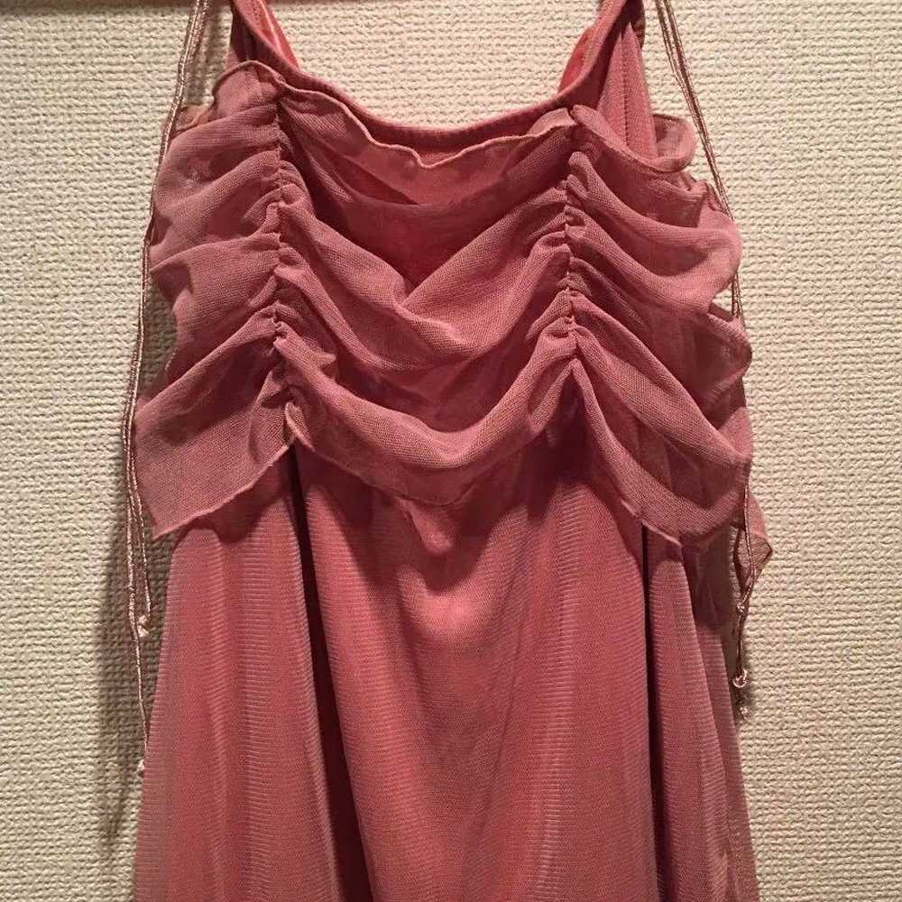 One Piece Party Dress Lace Halter Neck Dusty Pink - image 2