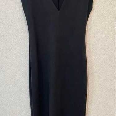 ZARA Black Sleeveless V-Neck Dress