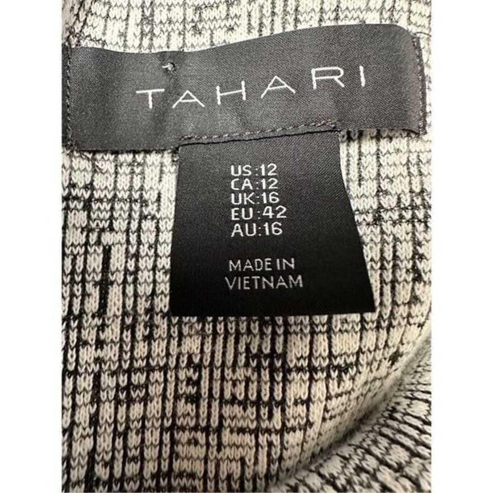 Tahari women’s black & white sleeveless dress siz… - image 7