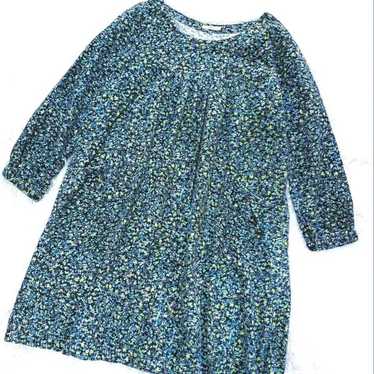 Sunny Clouds Small Flower Mini Dress Tunic LL - image 1