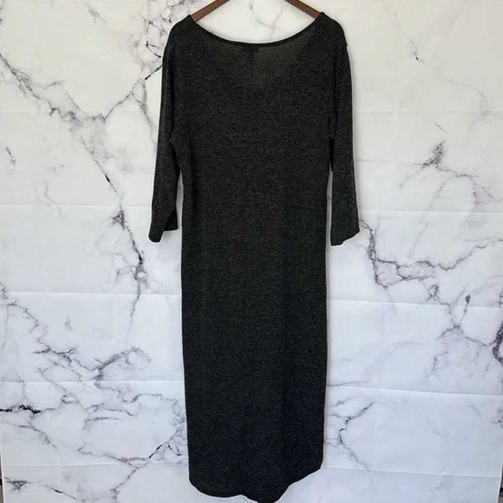 TORRID Marl Black V-Neck Hi-Lo Sweater Dress Size… - image 6