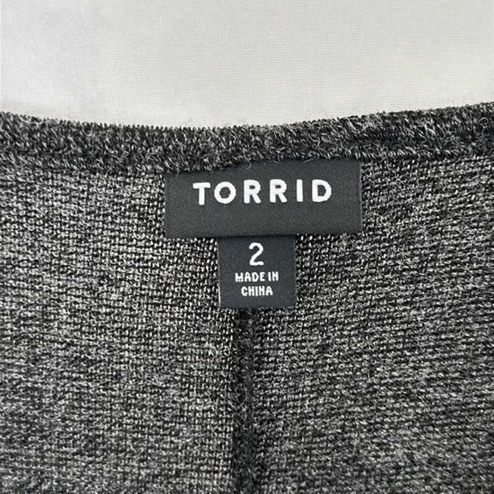 TORRID Marl Black V-Neck Hi-Lo Sweater Dress Size… - image 9