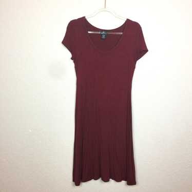 NINA LEONARD Maroon Midi Dress Size M