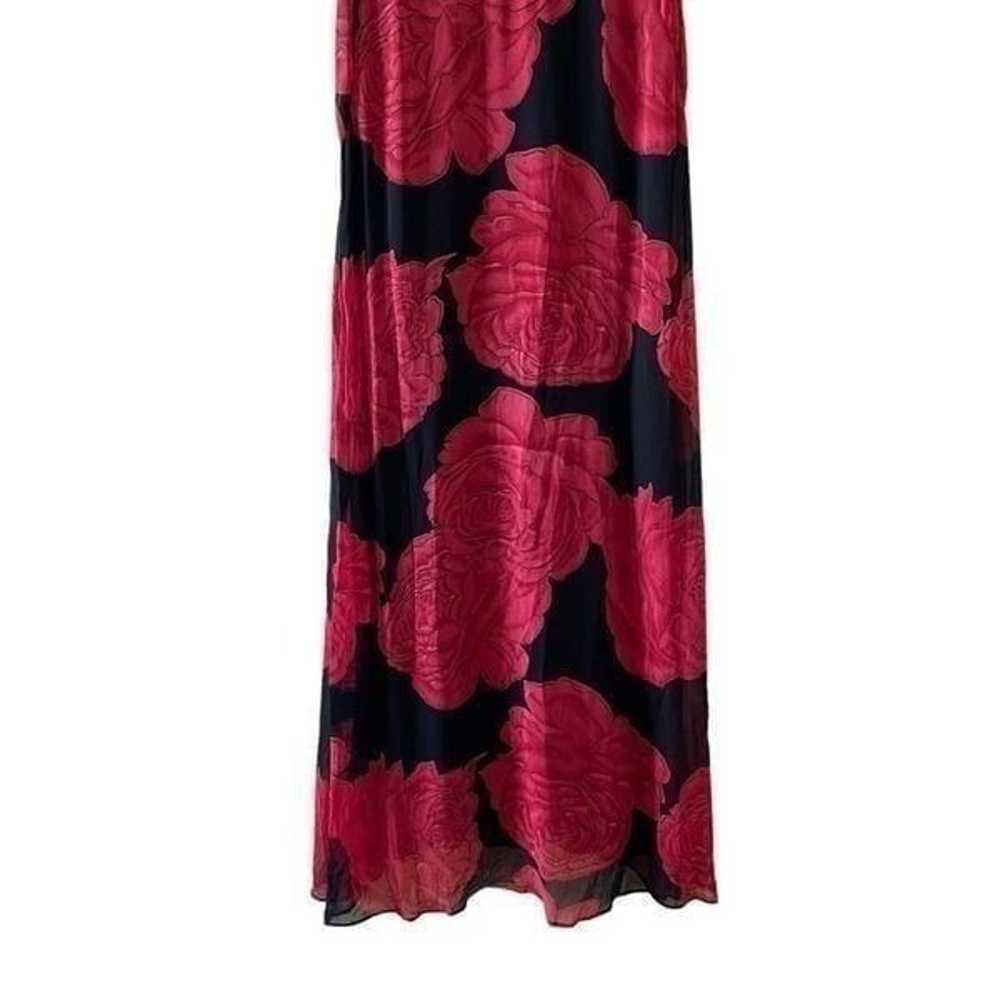 Nostalgia Floral Red and Black Bohemian Maxi Flow… - image 4