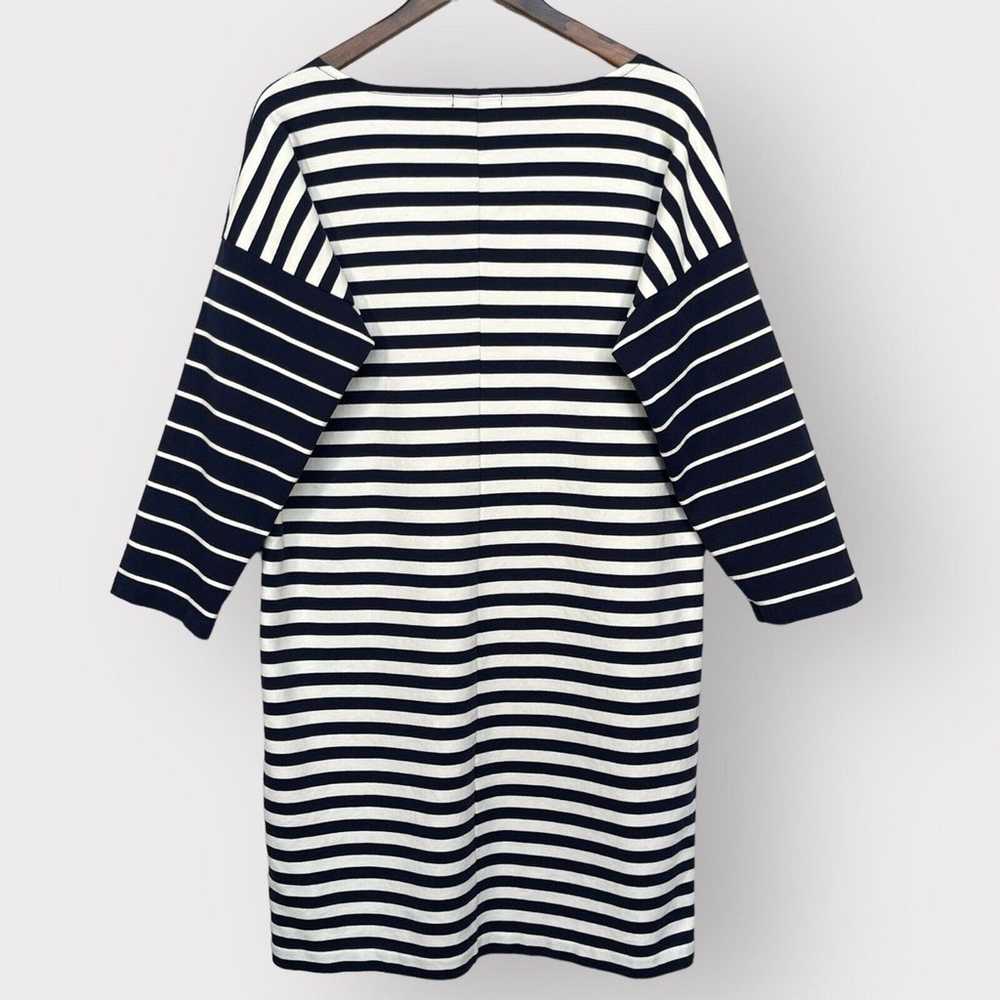 J. Crew Colorblock Mini Shift Dress Women L Navy … - image 5