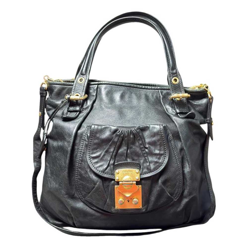 Miu Miu Vitello patent leather tote - image 1