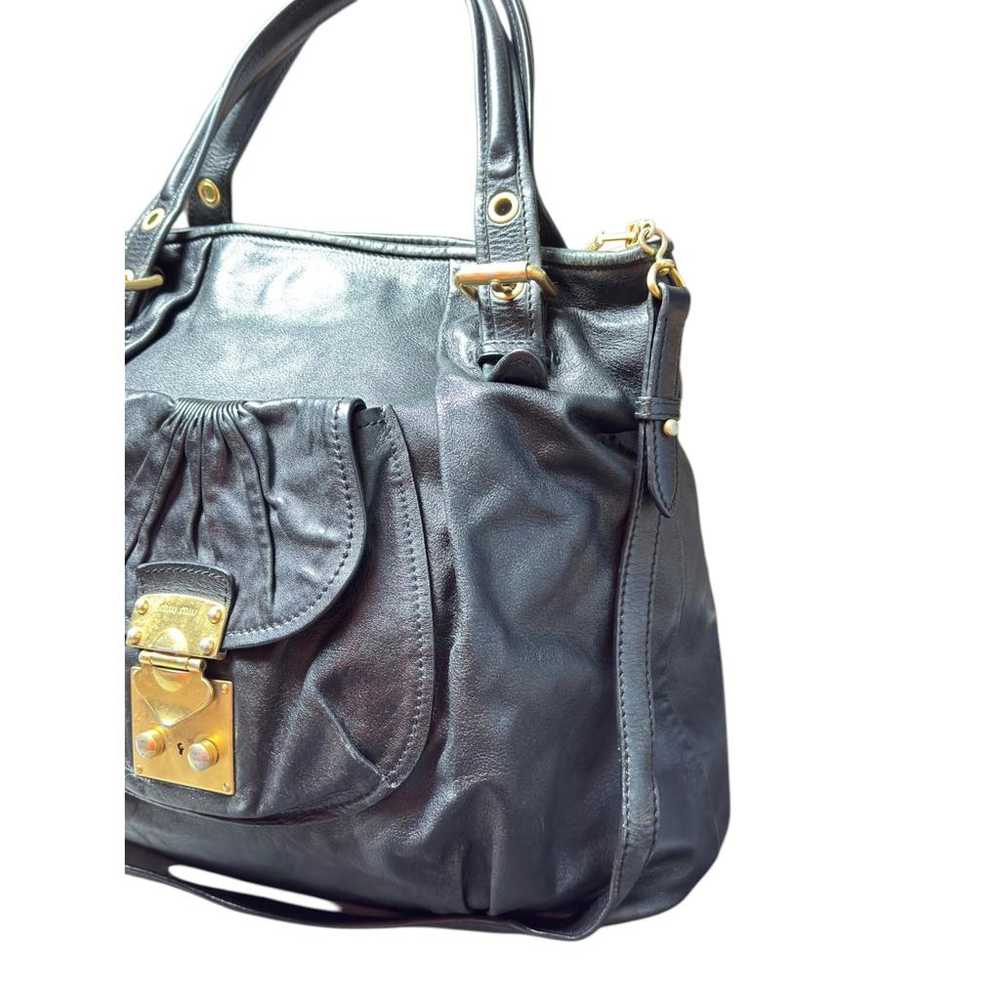 Miu Miu Vitello patent leather tote - image 4