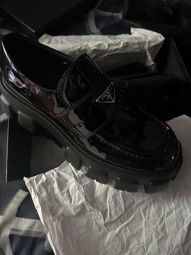 Prada Prada Men's Monolith Patent-Leather Loafers