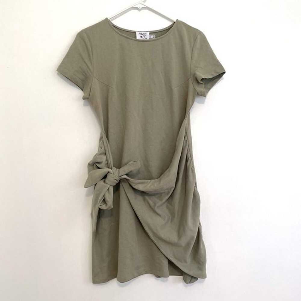 PRINCESS POLLY Beckett Mini Dress Olive Green 100… - image 1