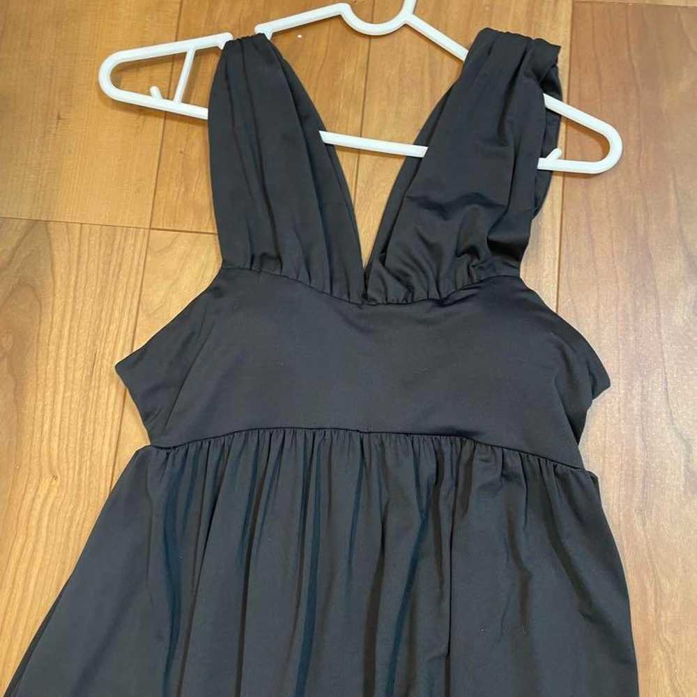 Black camisole long dress - image 2