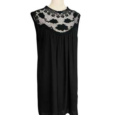 Everly Black Lace Sleeveless Mini Dress Size Medi… - image 1