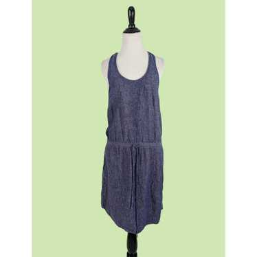 Lou & Grey Linen Blend Chambray Racerback Drawstr… - image 1