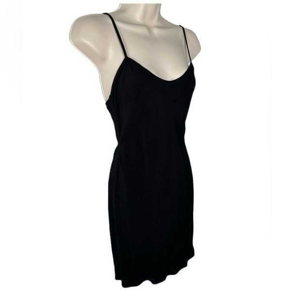 Vintage Severin Black Sleeveless Rayon Cami Slip … - image 3