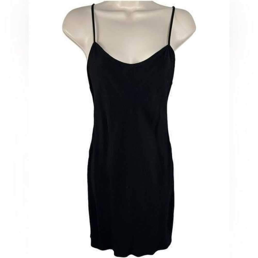 Vintage Severin Black Sleeveless Rayon Cami Slip … - image 4