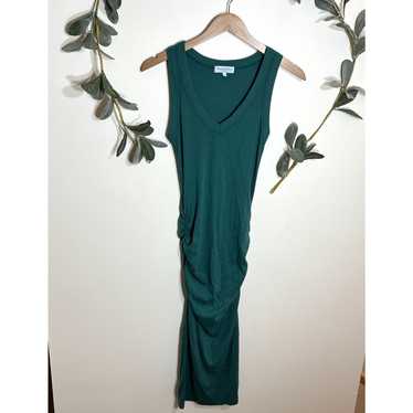 Michael Stars Ribbed Green Bodycon Dress