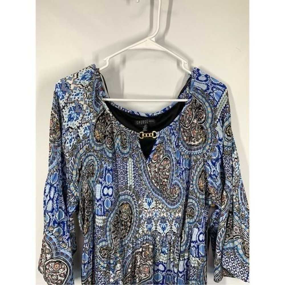 Spense Women's Paisley 3/4 Bell Sleeve Bohemian D… - image 3