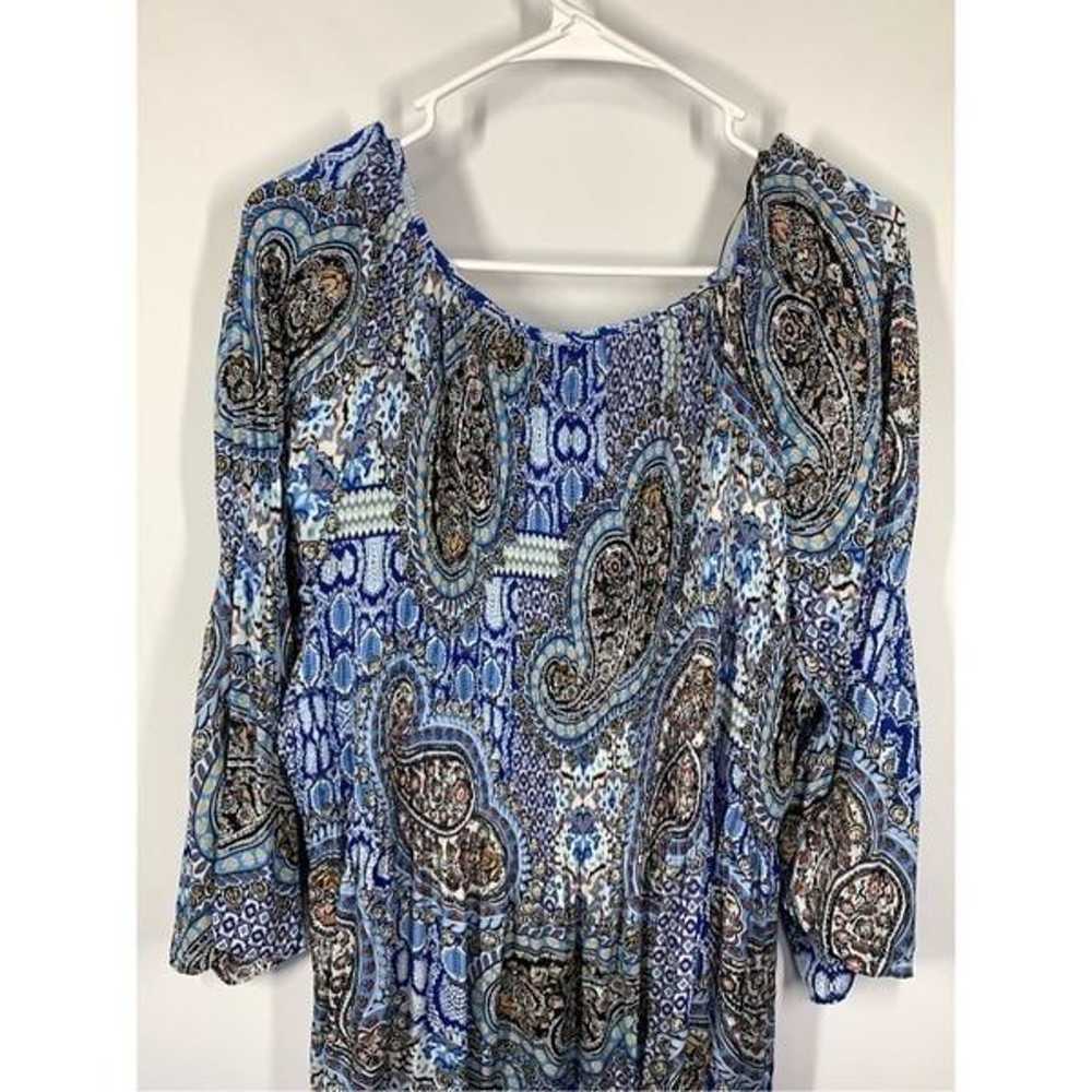 Spense Women's Paisley 3/4 Bell Sleeve Bohemian D… - image 8