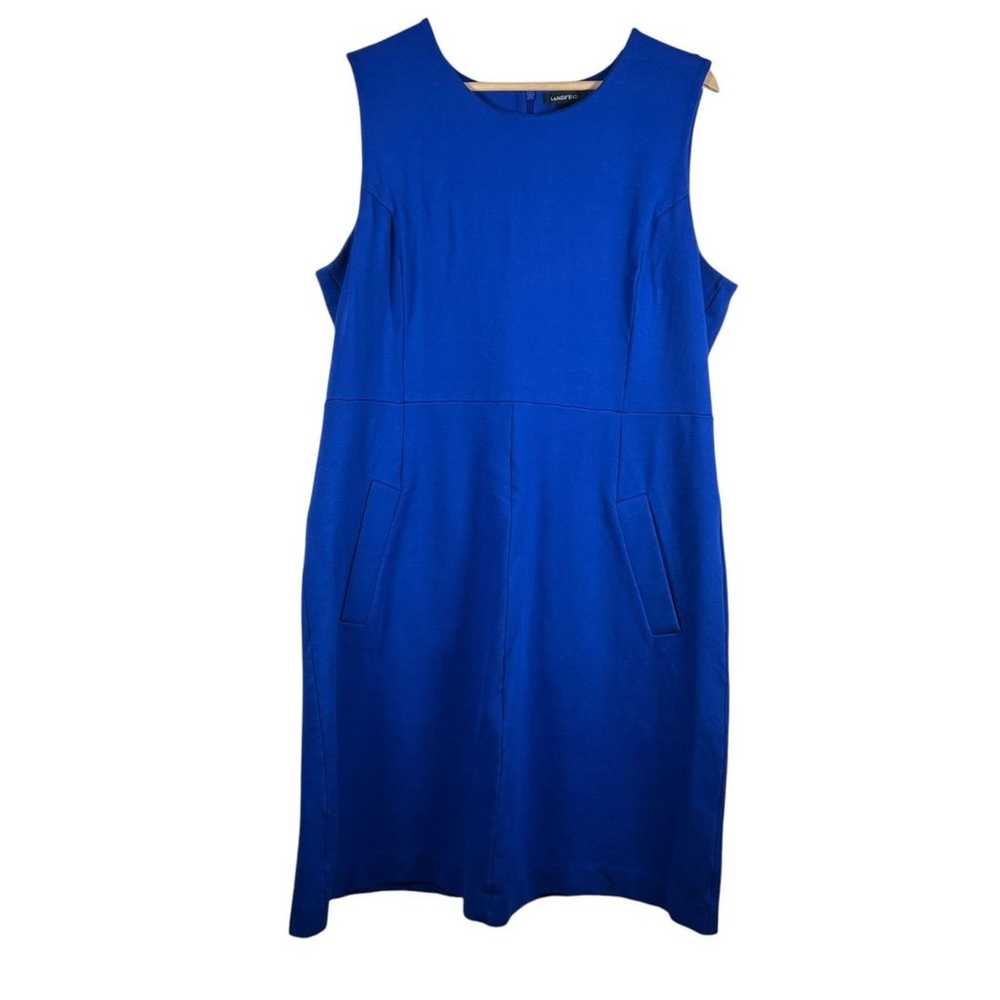 Lands' End Ponte Sheath Shift Dress Womens Plus S… - image 1