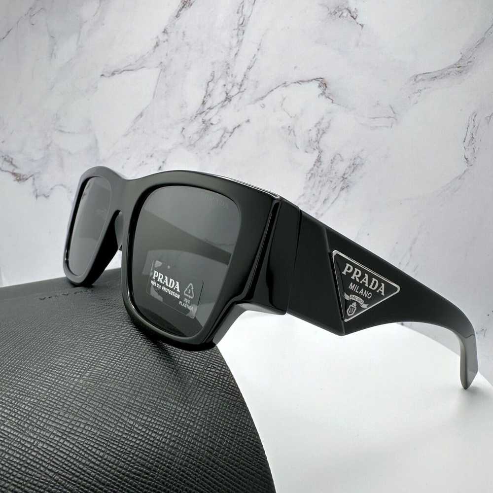 Prada New Prada Sunglasses Black Square Oversized… - image 3