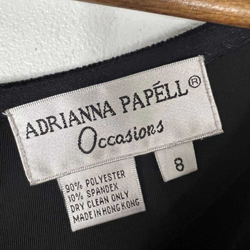 Adrianna Papell Occasions Black Velvet Scoop Neck… - image 4