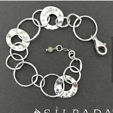 Silpada B1217 ‘PAPER CHAIN’ Sterling Silver Hamme… - image 1