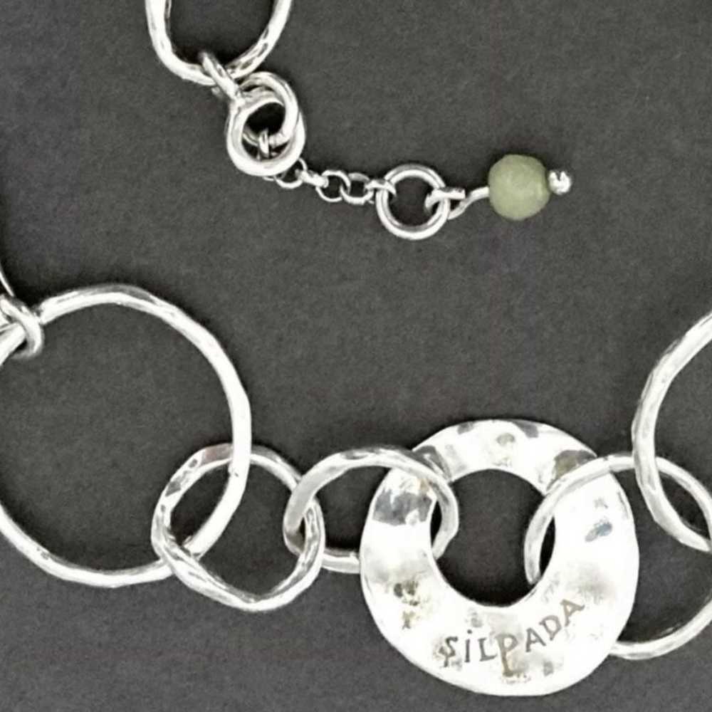 Silpada B1217 ‘PAPER CHAIN’ Sterling Silver Hamme… - image 3