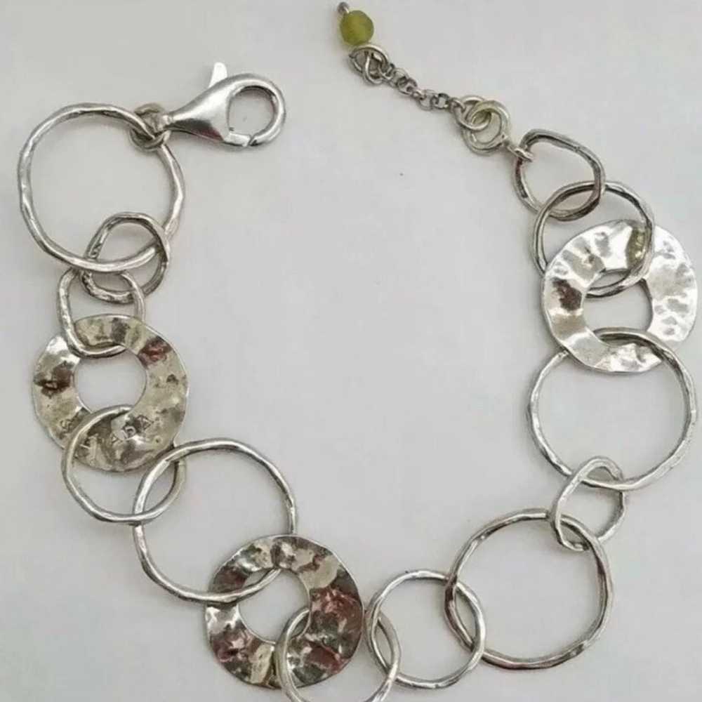 Silpada B1217 ‘PAPER CHAIN’ Sterling Silver Hamme… - image 5