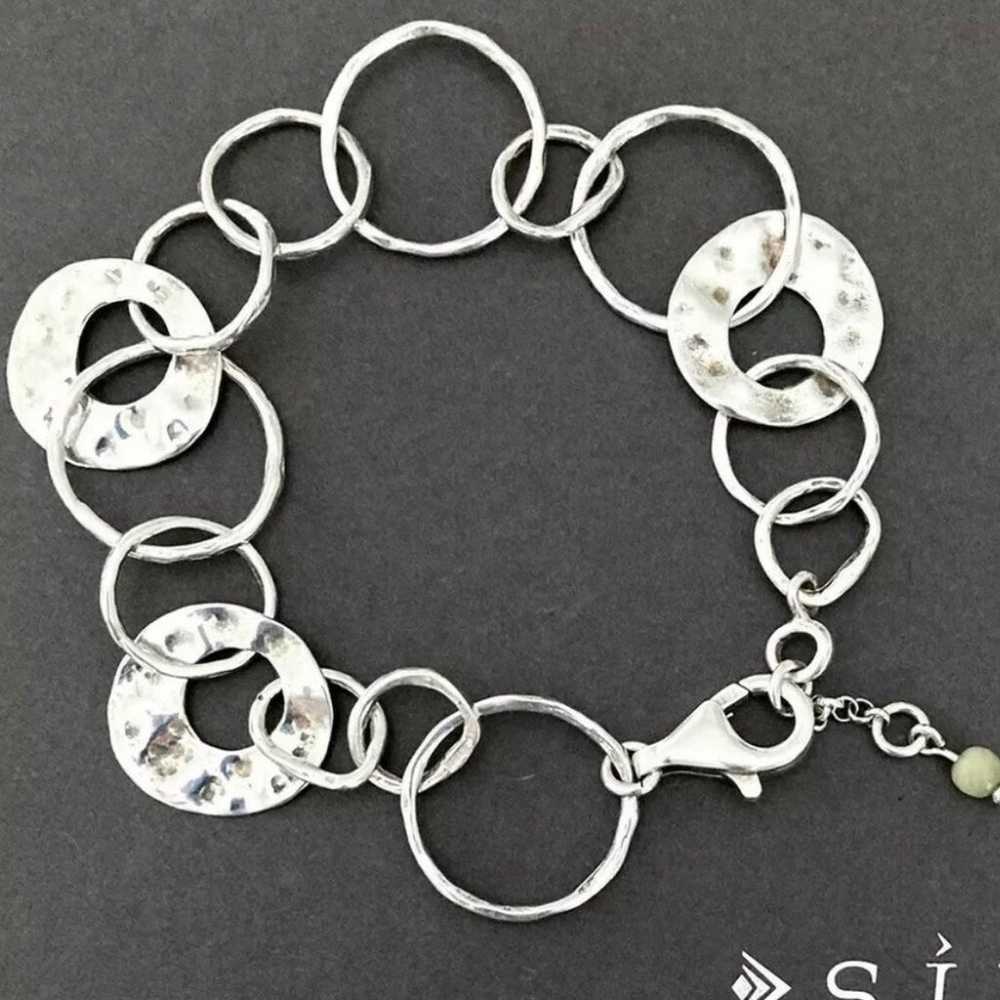 Silpada B1217 ‘PAPER CHAIN’ Sterling Silver Hamme… - image 6