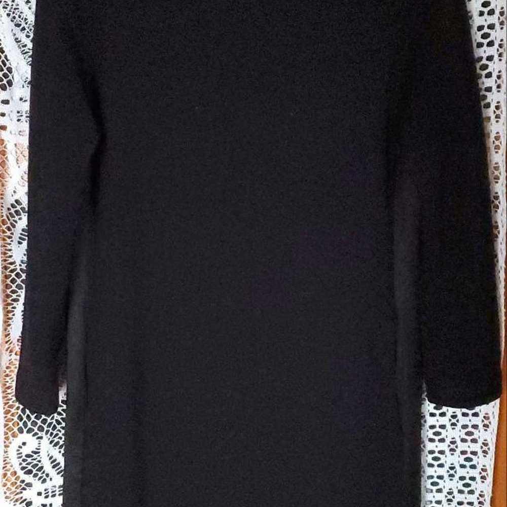 "DES PRES" 100% Wool Long Sleeve High Neck Dress … - image 1