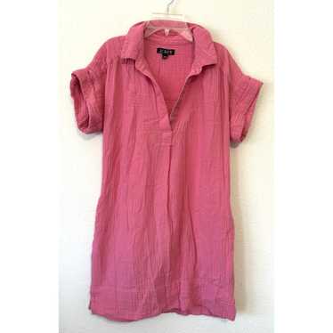 J.Crew Pink Soft Gauze Shirt Dress SM Beach, Cruis