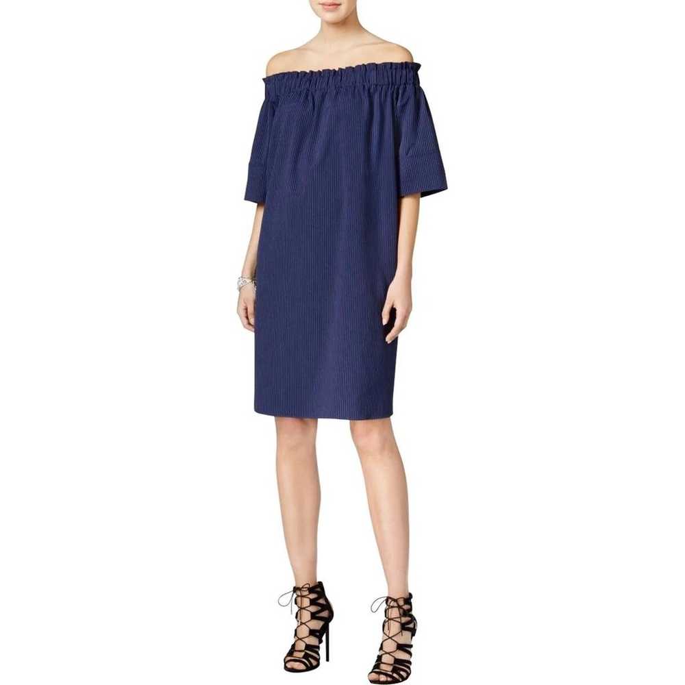 RACHEL Rachel Roy Smocked Off-The-Shoulder Dress … - image 2