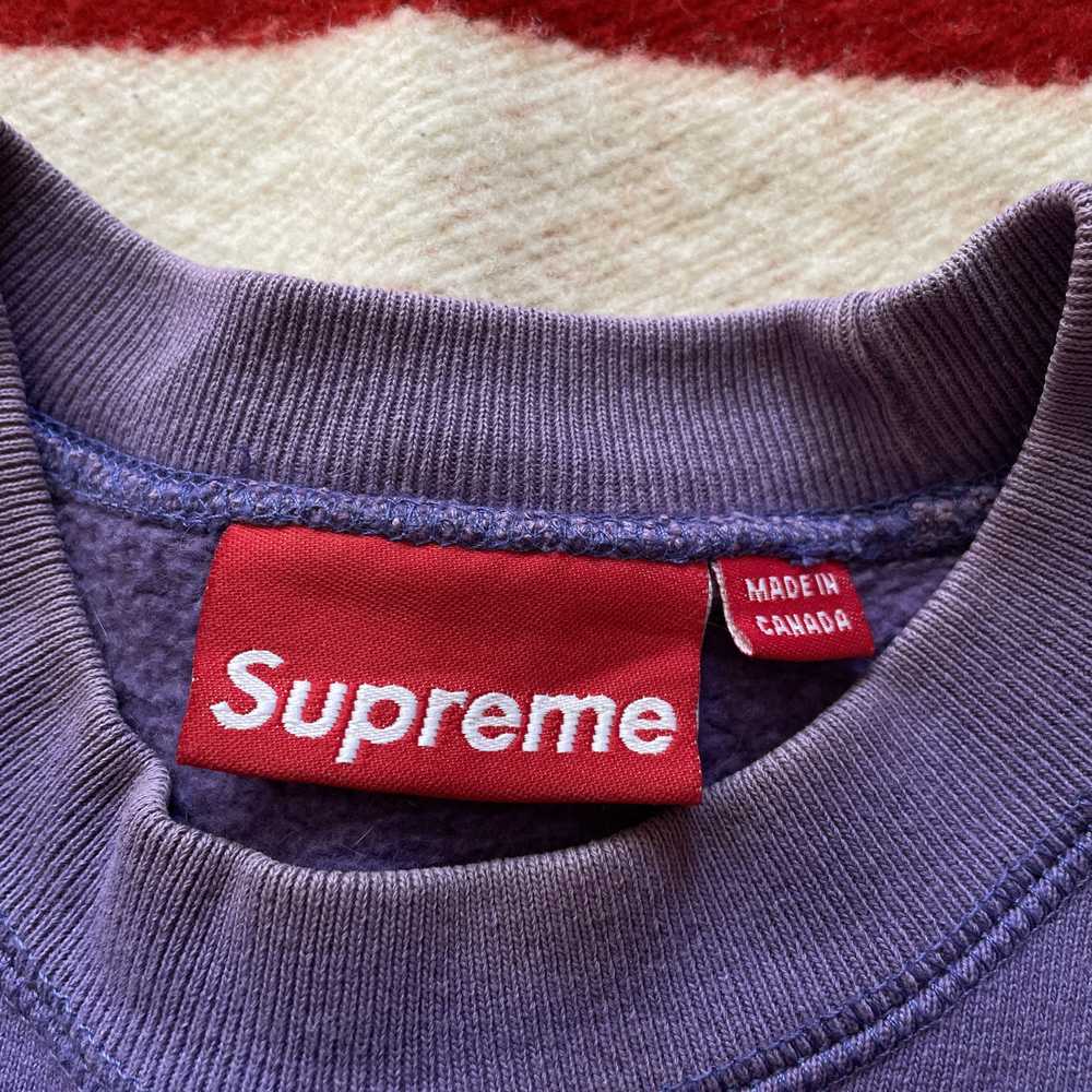 Supreme Teal Box Logo Crewneck 2005 Teal / Purple… - image 6