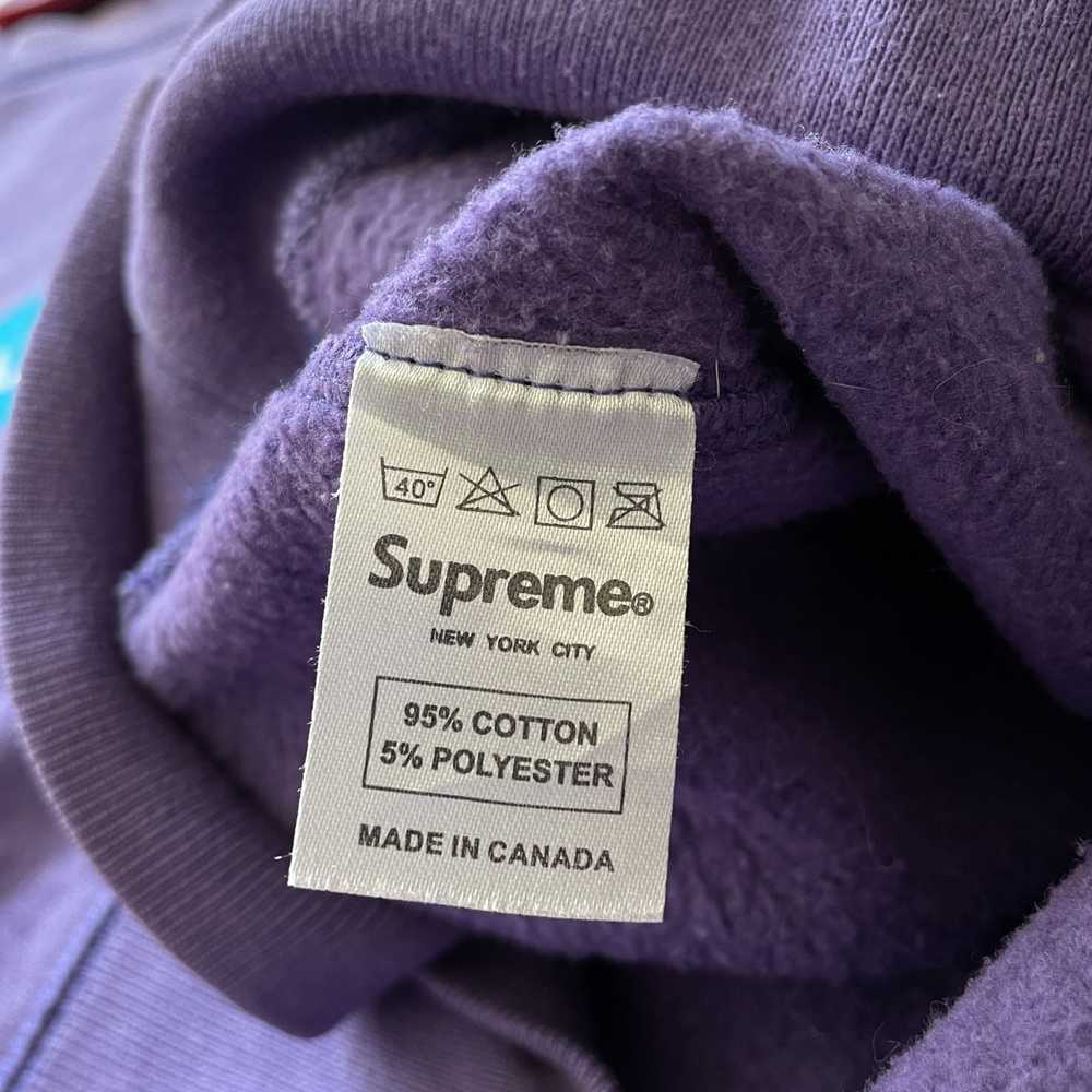 Supreme Teal Box Logo Crewneck 2005 Teal / Purple… - image 8