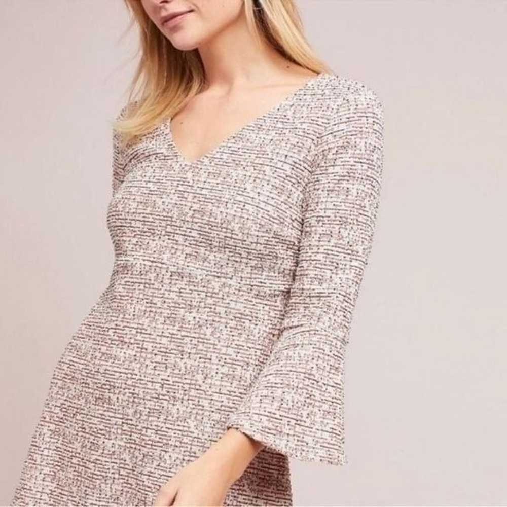 Anthropologie Maeve Susie Tweed Bell Sleeve Swing… - image 2