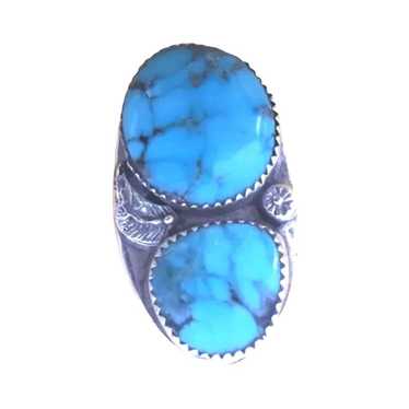 The Unbranded Brand Unisex Ring Navajo Turquoise … - image 1