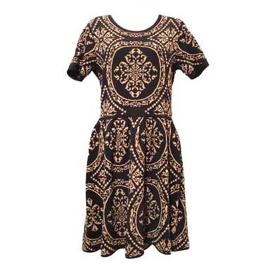 Romeo + Juliet Couture knit black and tan dress - image 1