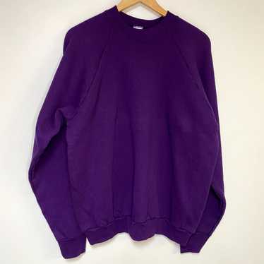 Vintage Vintage Purple Blank Sweatshirt 90s Hanes 