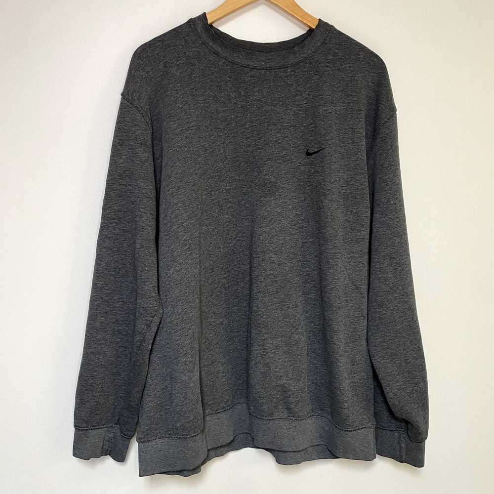 Nike Vintage Nike Sweatshirt Y2K Gray Crewneck Sw… - image 1