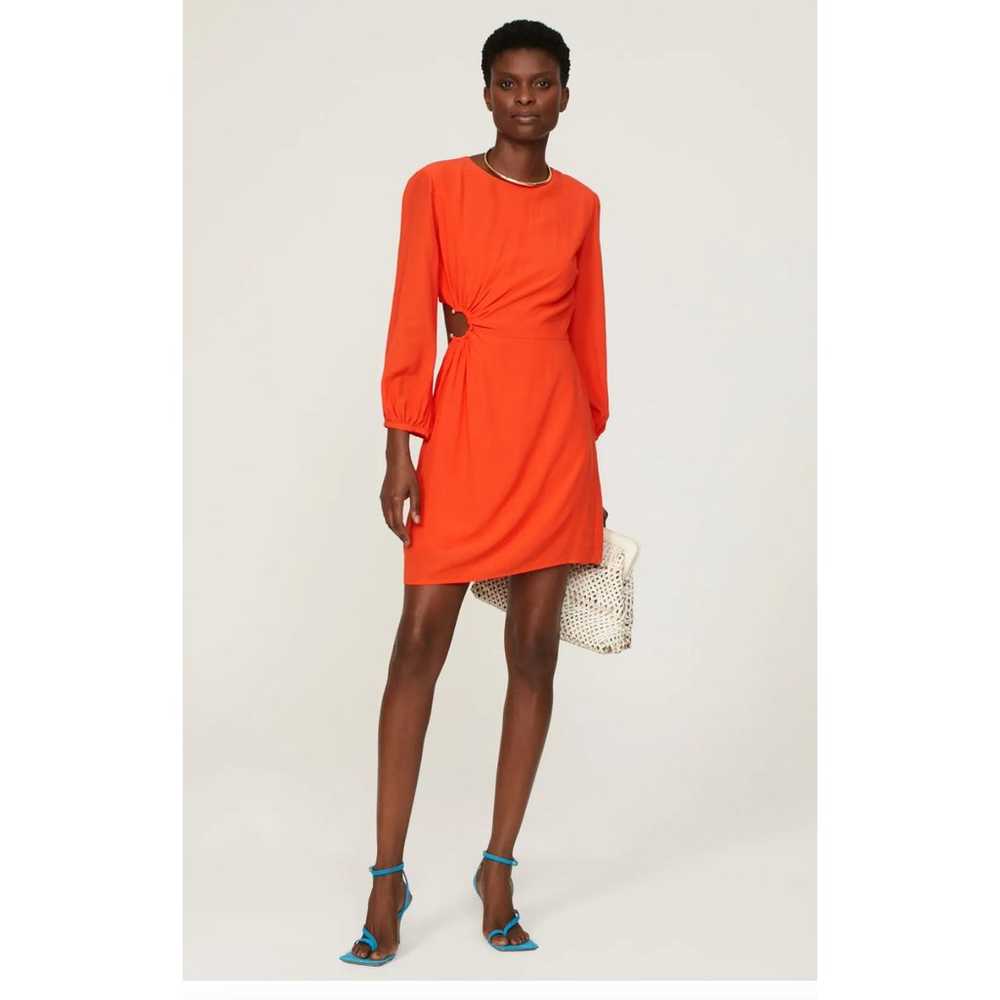 ba&sh Dress Womens Large Solid Orange Bonica Cuto… - image 1