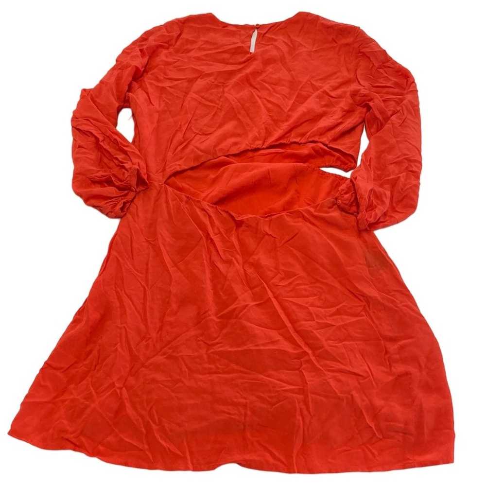 ba&sh Dress Womens Large Solid Orange Bonica Cuto… - image 3